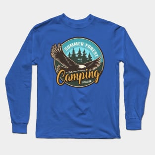 summer forest wild life camping Long Sleeve T-Shirt